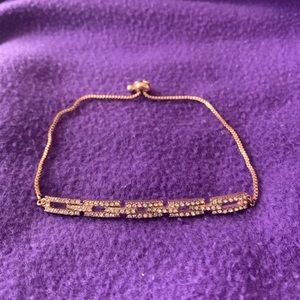 Gold plated rectangle bracelet
